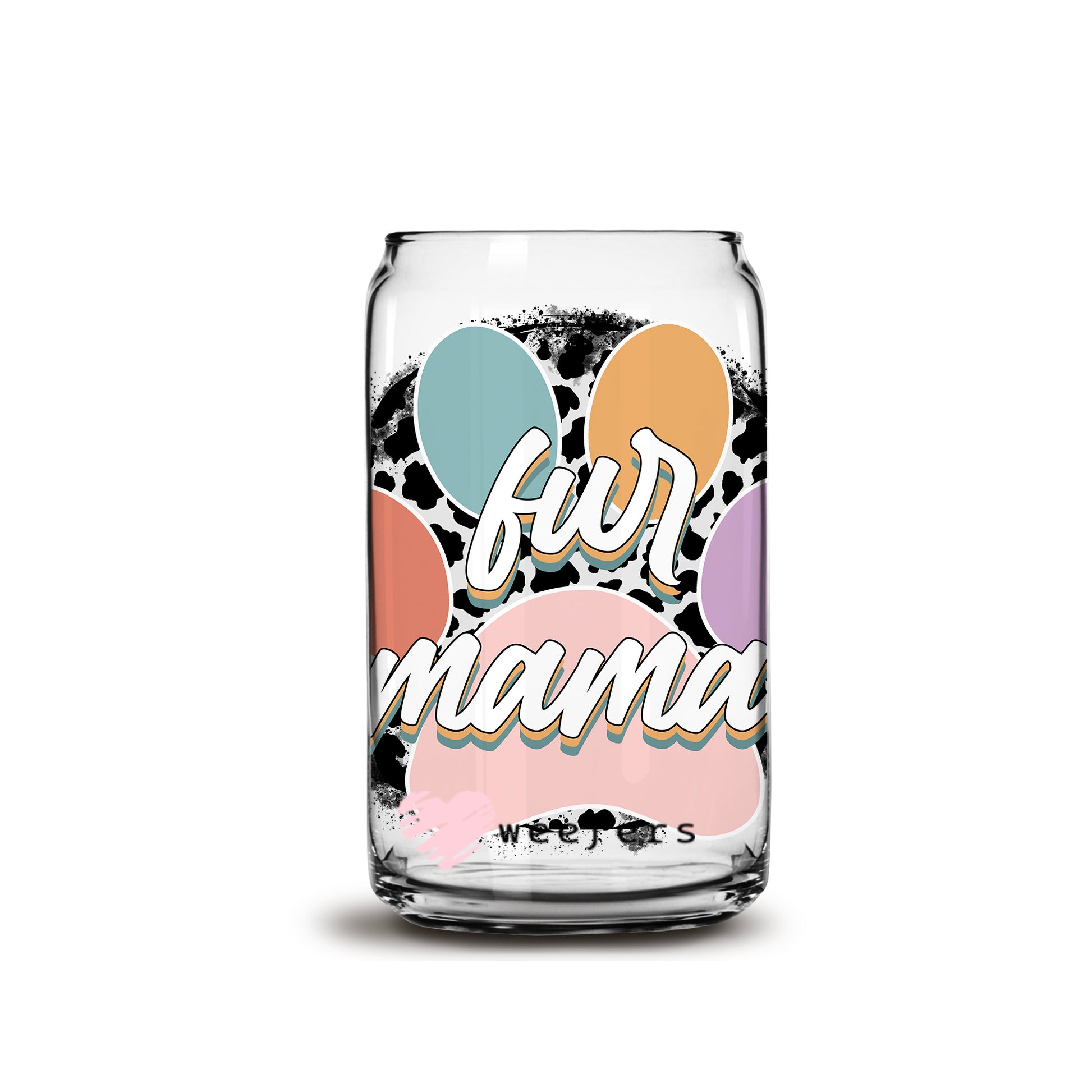 Fur Mama Libbey Glass Can Wrap UV DTF Sublimation Transfers - Weefers