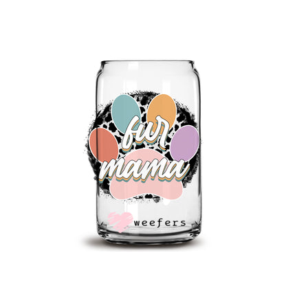 Fur Mama Libbey Glass Can Wrap UV DTF Sublimation Transfers - Weefers