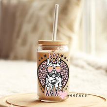 Load image into Gallery viewer, Ballin&#39; Frenchie Dog Mama Libbey Glass Can Wrap UV-DTF Sublimation Transfers

