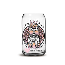 Load image into Gallery viewer, Ballin&#39; Frenchie Dog Mama Libbey Glass Can Wrap UV-DTF Sublimation Transfers
