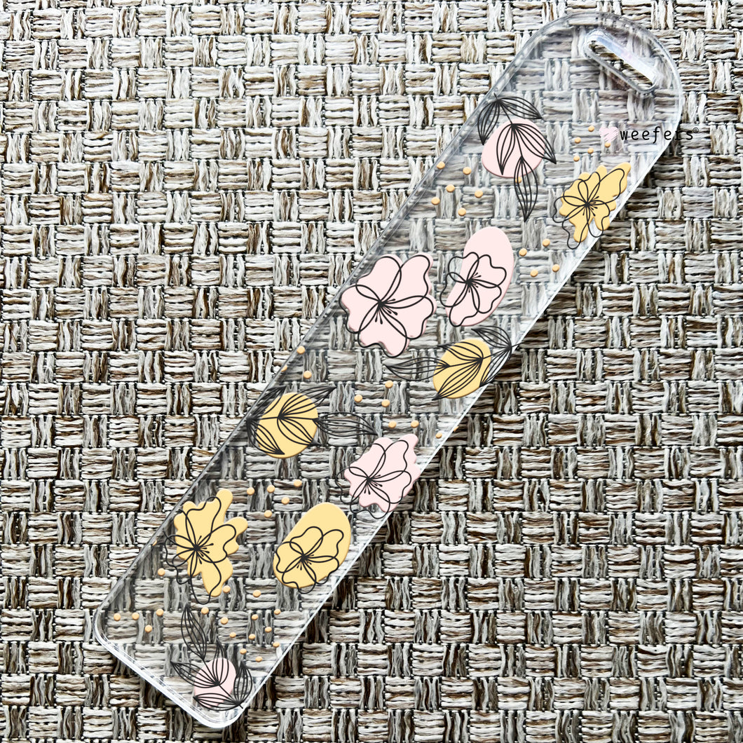 Boho Floral Abstract Bookmark UV-DTF Decal