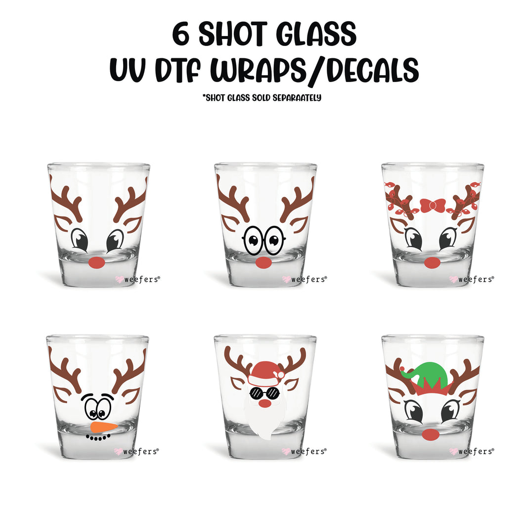 6 Shot Glass UV DTF Wraps - Decals Bundle - Vol. 6