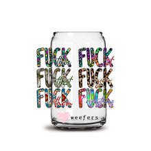 Load image into Gallery viewer, F This F That F Everything 16oz Libbey Glass Can UV-DTF or Sublimation Wrap - Decal
