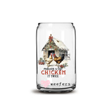 Load image into Gallery viewer, a glass jar with a chicken in it
