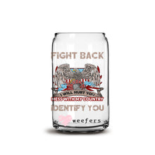 Load image into Gallery viewer, Mess with me and I will fight back 16oz Libbey Glass Can UV-DTF or Sublimation Wrap - Decal
