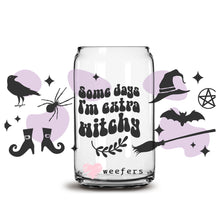Load image into Gallery viewer, Some Days I&#39;m Extra Witchy 16oz Libbey Glass Can UV-DTF or Sublimation Wrap - Decal
