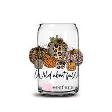 Load image into Gallery viewer, Wild About Fall 16oz Libbey Glass Can UV-DTF or Sublimation Wrap - Decal
