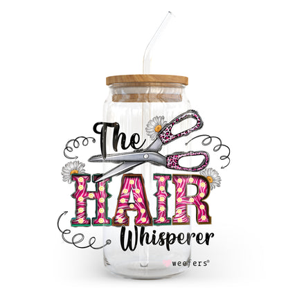 The Hair Whisperer 20oz Libbey Glass Can, 34oz Hip Sip, 40oz Tumbler UV DTF or Sublimation Decal Transfer - Weefers