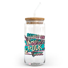 Load image into Gallery viewer, Raised on 80&#39;s Music 20oz Libbey Glass Can UV-DTF or Sublimation Wrap - Decal
