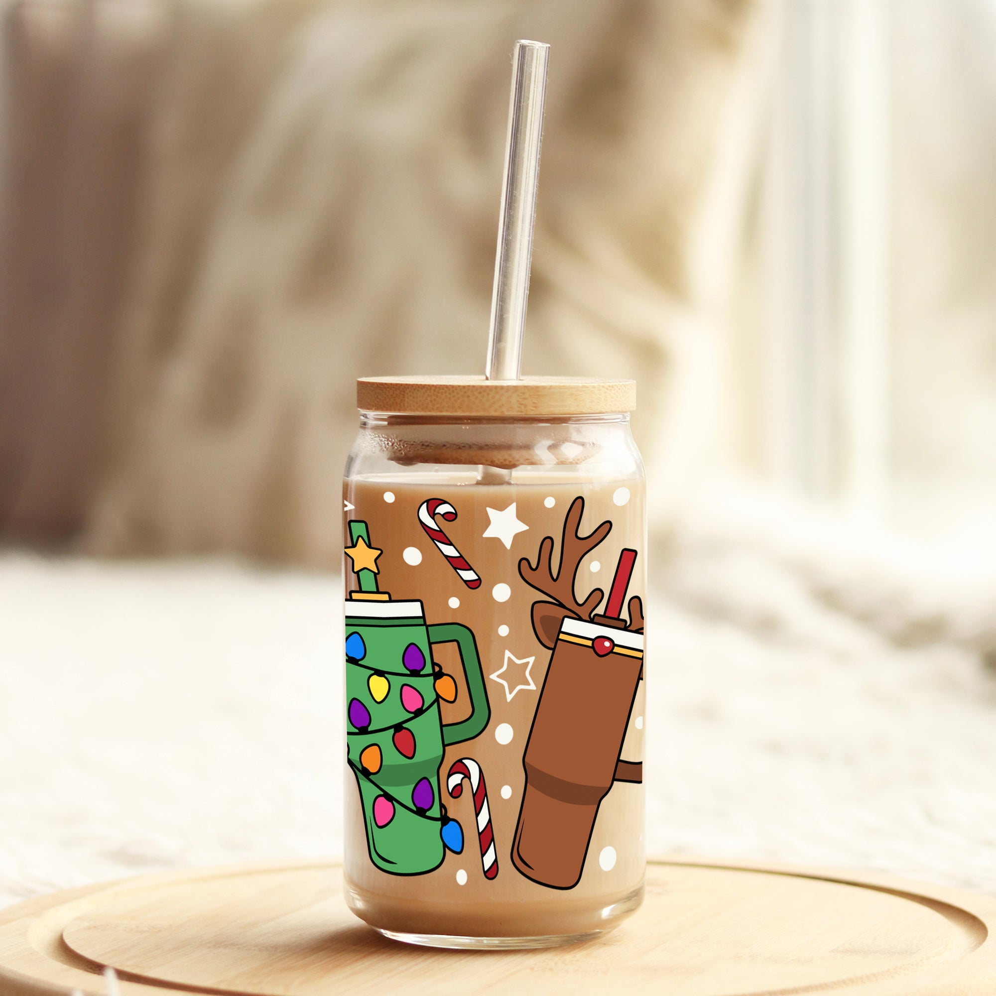 Christmas lights 24 oz Cold cup wrap Tumbler (1703355)