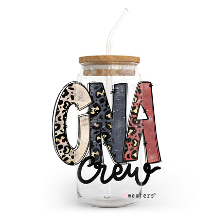 CNA Crew 20oz Libbey Glass Can, 34oz Hip Sip, 40oz Tumbler UV DTF or Sublimation Decal Transfer - Weefers