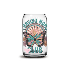 Load image into Gallery viewer, Praying Moms Club 16oz Libbey Glass Can UV-DTF or Sublimation Wrap - Decal

