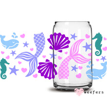 Load image into Gallery viewer, Mermaid Dreams Libbey Glass Can UV-DTF or Sublimation Wrap - Decal
