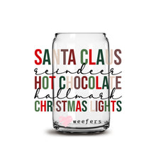 Load image into Gallery viewer, Christmas Cup of Cheer 16oz Libbey Glass Can UV-DTF or Sublimation Wrap - Decal
