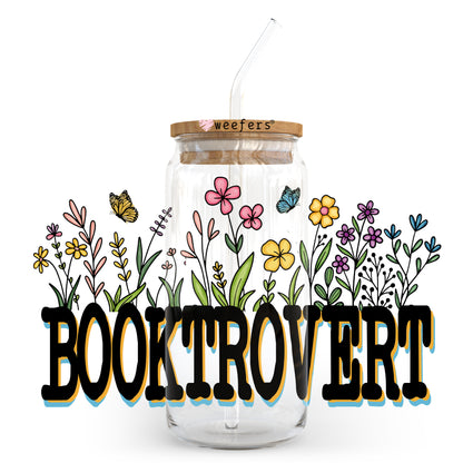 Booktrovert 20oz Libbey Glass Can, 34oz Hip Sip, 40oz Tumbler UV DTF or Sublimation Decal Transfer - Weefers