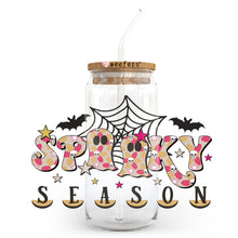Load image into Gallery viewer, Spooky Season Ghosts 20oz Libbey Glass Can UV-DTF or Sublimation Wrap - Decal
