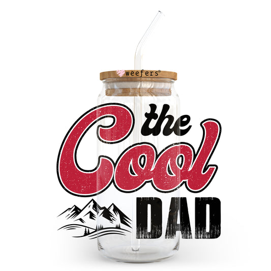 The Cool Dad 20oz Libbey Glass Can, 34oz Hip Sip, 40oz Tumbler UV DTF or Sublimation Decal Transfer - Weefers