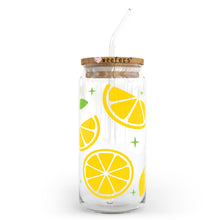 Load image into Gallery viewer, Summer Lemons 20oz Libbey Glass Can UV-DTF or Sublimation Wrap - Decal
