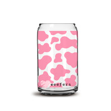 Load image into Gallery viewer, Pink Cow Print Libbey Glass Can UV-DTF or Sublimation Wrap - Decal
