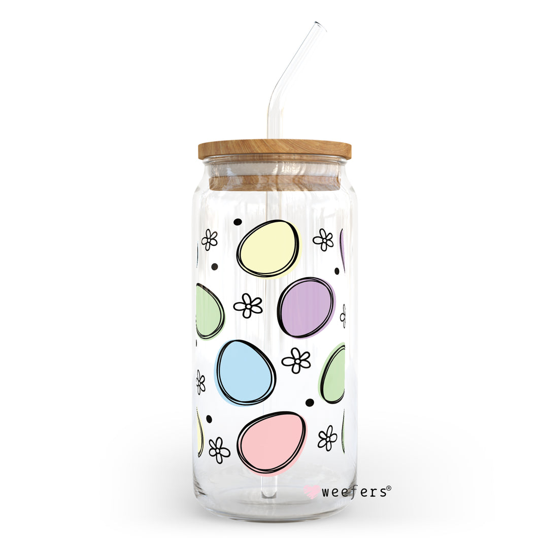 Easter Egg Hunt 20oz Libbey Glass Can UV-DTF or Sublimation Wrap - Decal