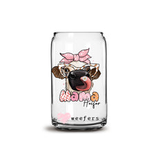Load image into Gallery viewer, Funny Mama Heifer 16oz Libbey Glass Can UV-DTF or Sublimation Wrap - Decal
