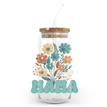 Load image into Gallery viewer, a glass jar filled with flowers and a straw
