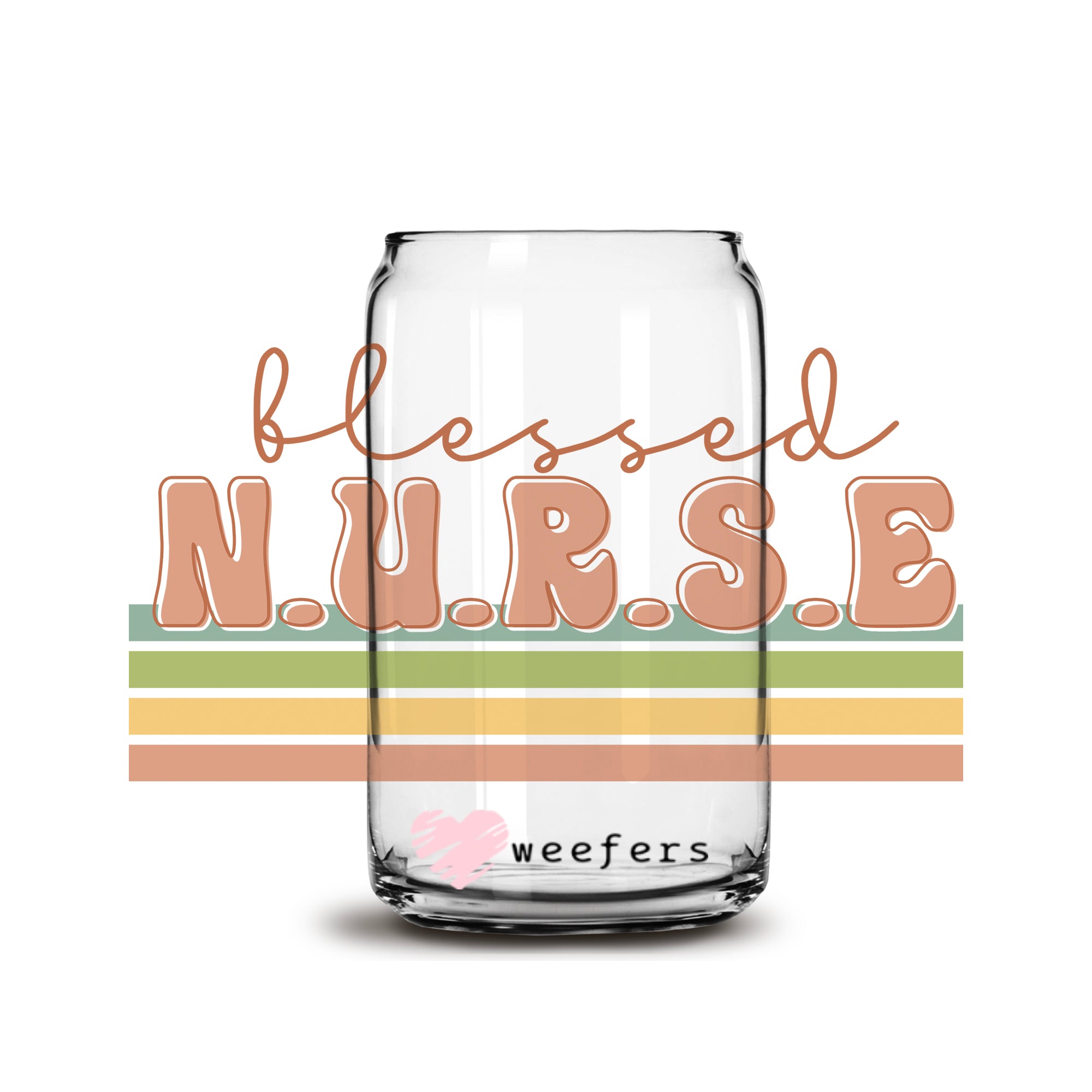 Nurse Retro Libbey Beer Can Glass