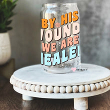 Load image into Gallery viewer, By His Wounds We Are Healed Libbey Glass Can UV-DTF or Sublimation Wrap - Decal
