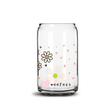 Load image into Gallery viewer, Whimsical Floral 16oz Libbey Glass Can UV-DTF or Sublimation Wrap - Decal
