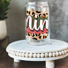 Load image into Gallery viewer, a glass jar with the word fun painted on it
