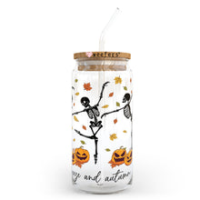 Load image into Gallery viewer, Fall Breeze and Autumn Breeze 20oz Libbey Glass Can, 34oz Hip Sip, 40oz Tumbler UVDTF or Sublimation Decal Transfer
