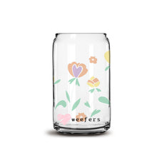 Load image into Gallery viewer, Easter Spring Flowers Gnomes Libbey Glass Can Wrap UV-DTF Sublimation Transfers
