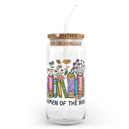 Women of the Bible 20oz Libbey Glass Can, 34oz Hip Sip, 40oz Tumbler UV DTF or Sublimation Decal Transfer - Weefers