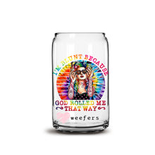 Load image into Gallery viewer, I&#39;m Blunt Because God Rolled Me That Way 16oz Libbey Glass Can UV-DTF or Sublimation Wrap - Decal
