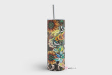 Load and play video in Gallery viewer, 20oz Skinny Tumbler Wrap - He is Risen Country Western Cup
