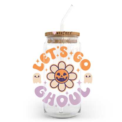 Let's Go Ghouls Halloween 20oz Libbey Glass Can, 34oz Hip Sip, 40oz Tumbler UV DTF or Sublimation Decal Transfer - Weefers