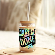 Load image into Gallery viewer, Get Sh*t Done 16oz Libbey Glass Can UV-DTF or Sublimation Wrap - Decal
