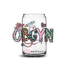 Load image into Gallery viewer, OBGYN 16oz Libbey Glass Can UV-DTF or Sublimation Wrap - Decal
