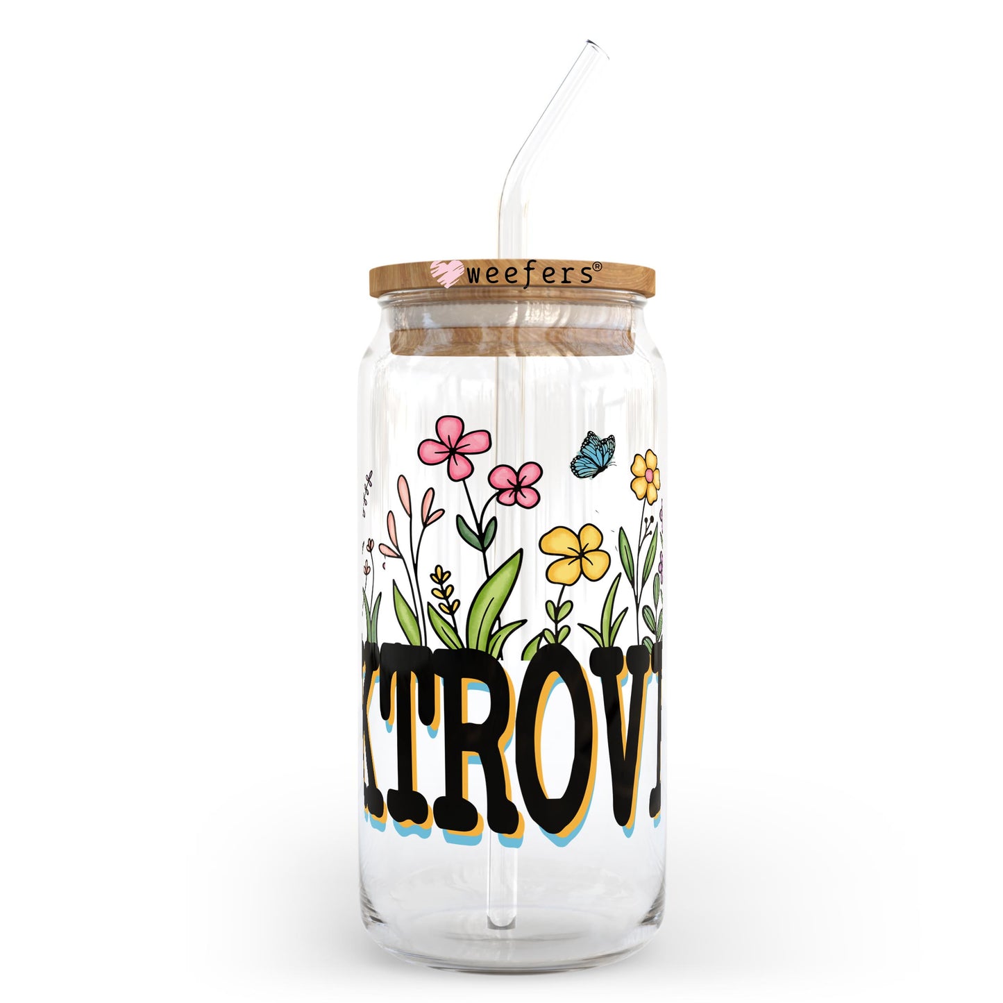 Booktrovert 20oz Libbey Glass Can, 34oz Hip Sip, 40oz Tumbler UV DTF or Sublimation Decal Transfer - Weefers