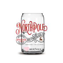 Load image into Gallery viewer, North Pole Hot Chocolate 16oz Libbey Glass Can UV-DTF or Sublimation Wrap - Decal
