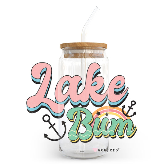 Lake Bum Anchors 20oz Libbey Glass Can, 34oz Hip Sip, 40oz Tumbler UV DTF or Sublimation Decal Transfer - Weefers