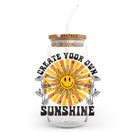 Create Your Own Sunshine 20oz Libbey Glass Can UV DTF or Sublimation Wrap - Decal Weefers