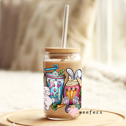 Easter Coffee Latte 2.0 Libbey Glass Can UV DTF or Sublimation Wrap - Decal - Weefers