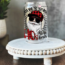 Load image into Gallery viewer, Christmas There&#39;s Some Ho&#39;s in This House 16oz Libbey Glass Can UV-DTF or Sublimation Wrap - Decal
