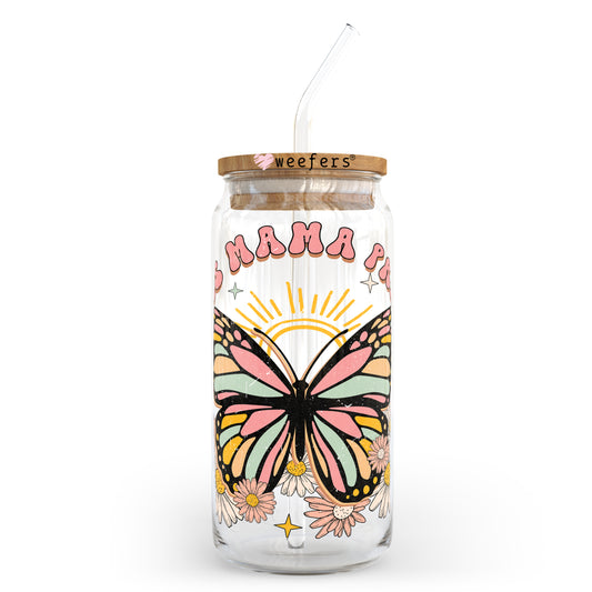 This Mama Prays Butterfly 20oz Libbey Glass Can, 34oz Hip Sip, 40oz Tumbler UV DTF or Sublimation Decal Transfer - Weefers