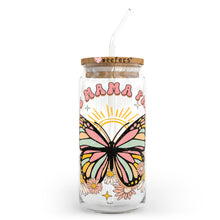 Load image into Gallery viewer, This Mama Prays Butterfly 20oz Libbey Glass Can, 34oz Hip Sip, 40oz Tumbler UVDTF or Sublimation Decal Transfer

