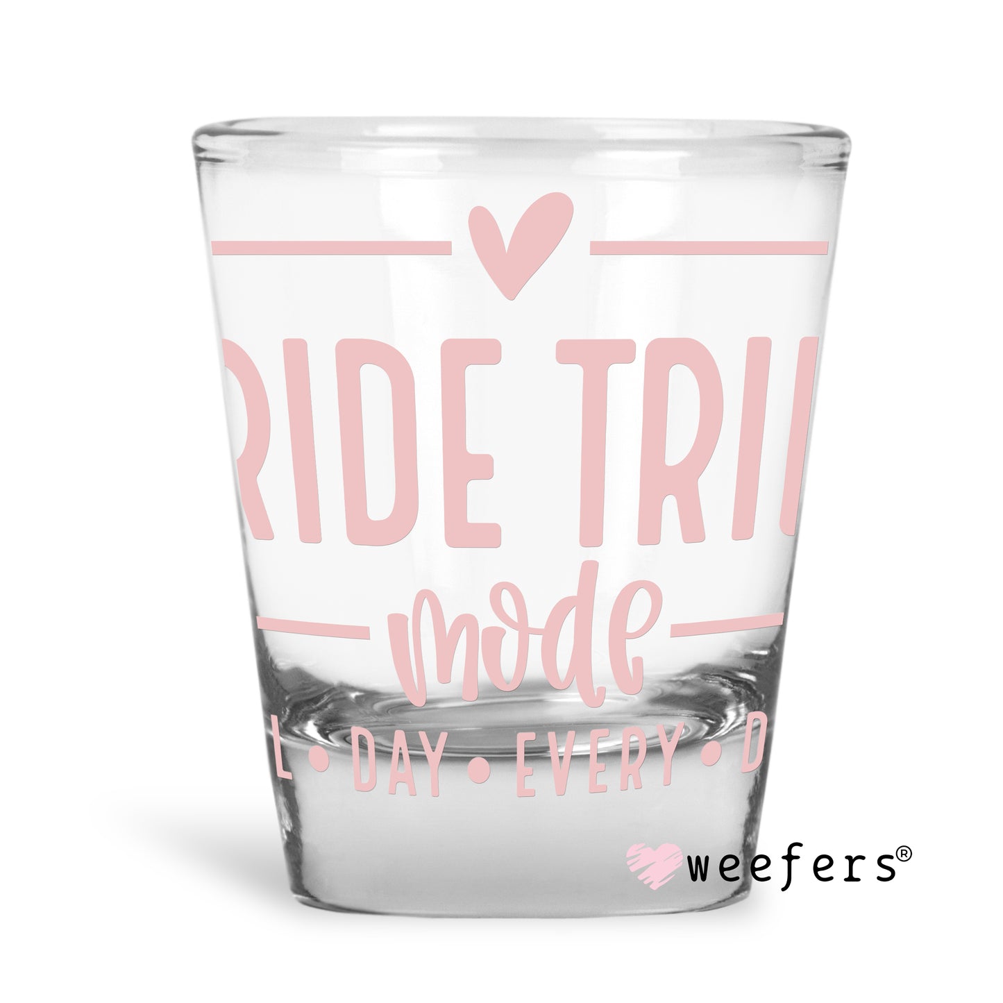 Blush Bride Tribe Mode Shot Glass Short UV DTF or Sublimation Wrap - Decal - Weefers