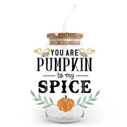 You are the Pumpkin to my Spice 20oz Libbey Glass Can, 34oz Hip Sip, 40oz Tumbler UV DTF or Sublimation Decal Transfer - Weefers