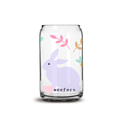 Easter Bunnies 1 Libbey Glass Can Wrap UV DTF Sublimation Transfers - Weefers