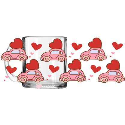 Love Bug Valentine's Day 11oz Coffee Mug UV DTF or Sublimation Wrap - Decal - Weefers